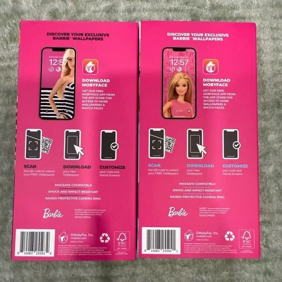 Barbie Black & White + Classic pink Phone Case for iPhone 14 Pro Max - Picture 4 of 16